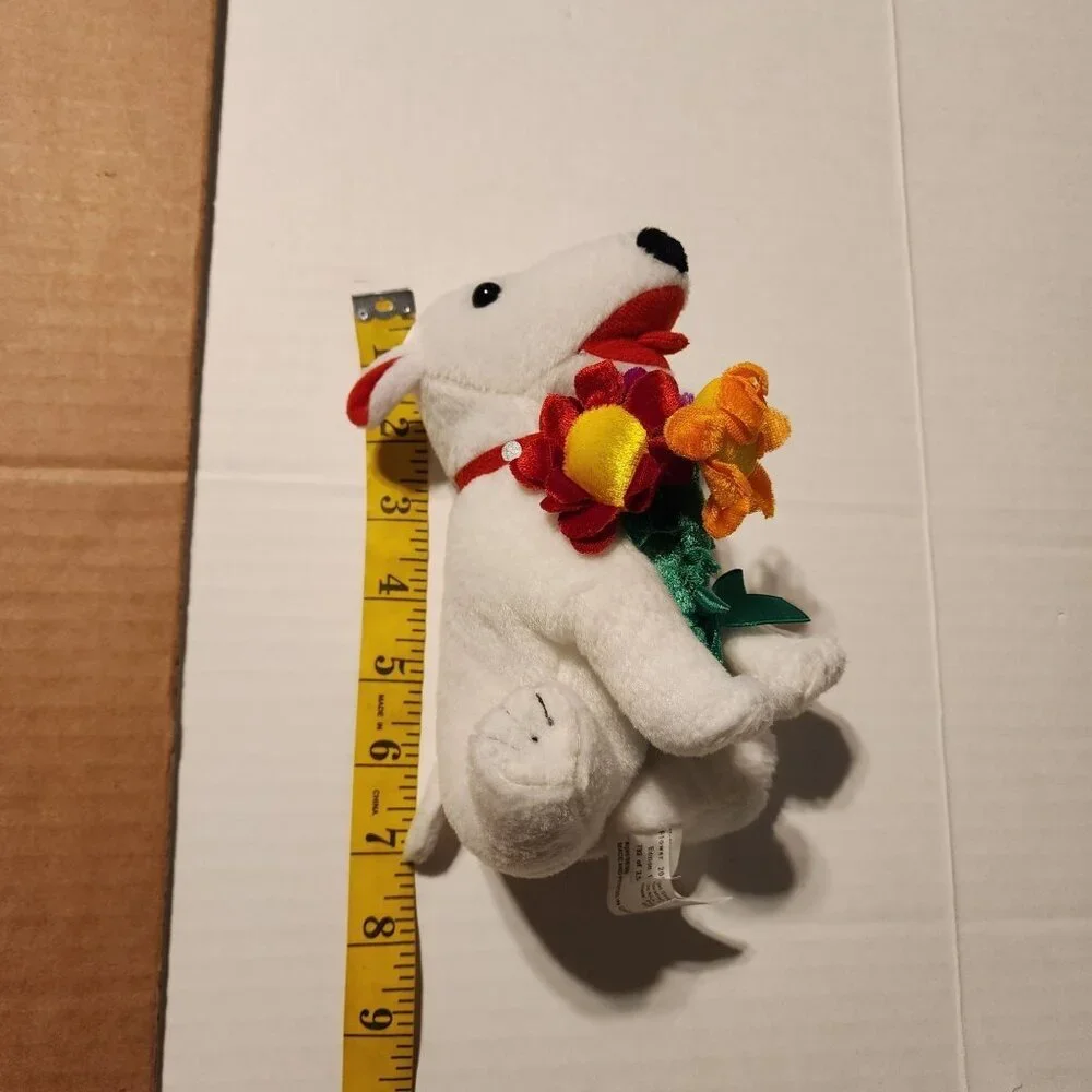 Target Bullseye plush dog flower dog 2009 toy collectible